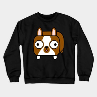 Boston Terrier Loaf - Red Brown and White Dog Crewneck Sweatshirt